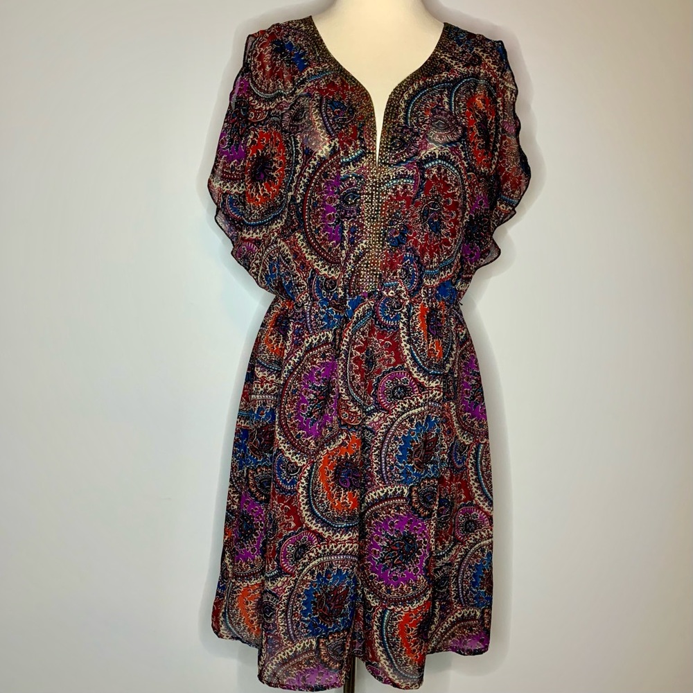 As U Wish Embellished Neck Dress